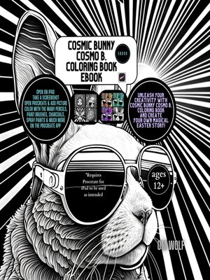 cover image of Cosmic Bunny Cosmo B. Coloring Book